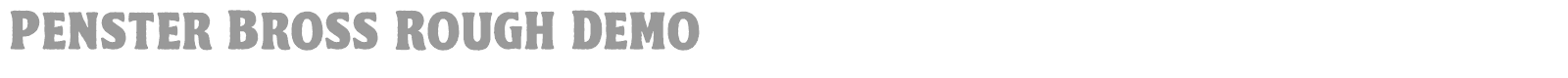 Penster Bross Rough font preview